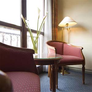 Standard double with king bed, and private facilities (shower)